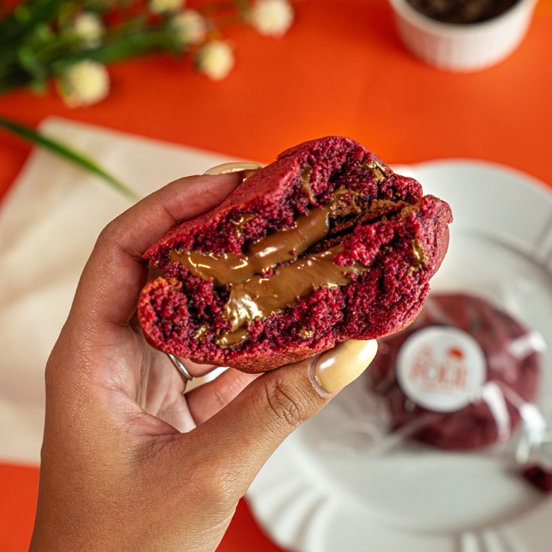 Cookie - Red Velvet com Nutella